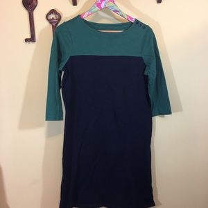 L.L. Bean Blue & Green Dress